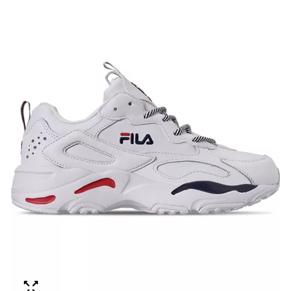 8.5 FILA - Ray Tracer Women Shoe Red, White and blue Sneakers. Good condition
